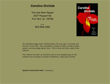 Tablet Screenshot of carolinaorchids.com